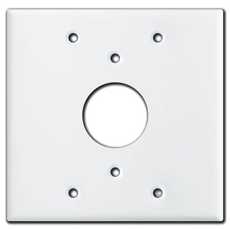 electrical box cover center hole|center hole outlet covers.